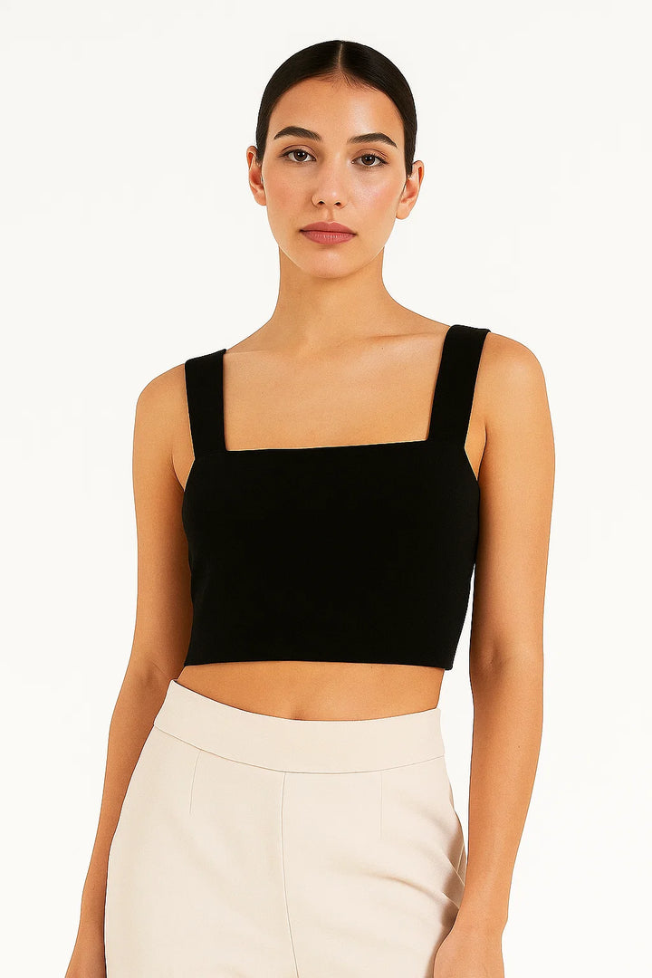 Strap top with Square Neck